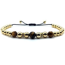 Load image into Gallery viewer, Handmade Tiger Eye Stone  wristband