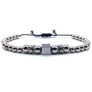 Cube Crown Charm Bracelet  wristband