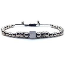 Load image into Gallery viewer, Cube Crown Charm Bracelet  wristband