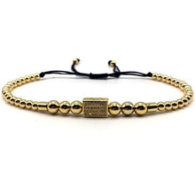 Load image into Gallery viewer, Classic Handmade Square Charm Bracelet  wristband